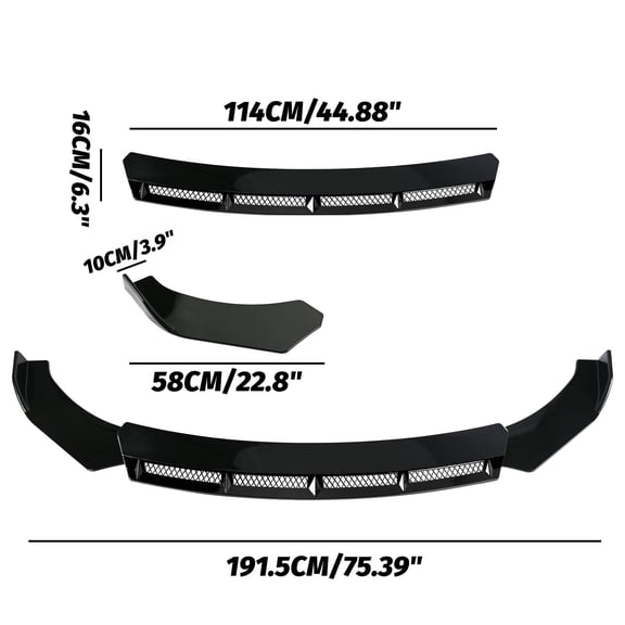 Gloss Black Front Bumper Lip Spoiler Splitter For BMW 4 Series G22 G23 430i 440i