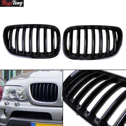 Gloss Black Front Kidney Grill Grille Fit For BMW X5 E53 2004-2006 X Series