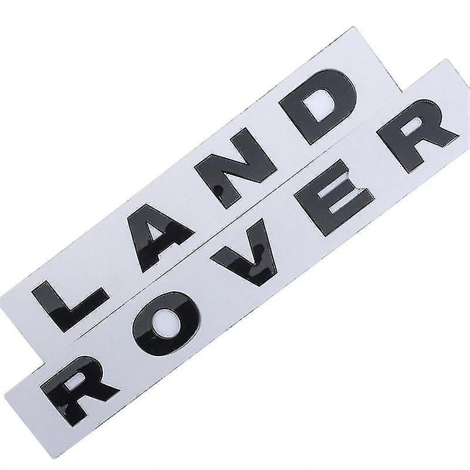 Gloss Black Land Rover Front Or Back Grille Hood Badge Emblem Lettering ...