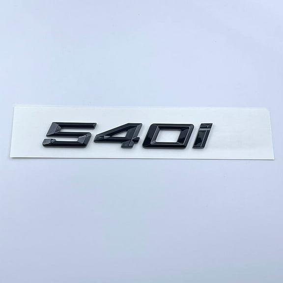Gloss Black Rear Trunk Emblem Badge Number Decal 540i