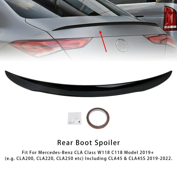 Gloss Black Rear Boot Spoiler For Mercedes-Benz CLA-Class W118 C118 2019+