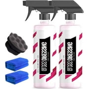 Gloss Dressing for Floor Mats, Gloss Dressing, Gloss Dressing for Plastic, Gloss Dressing for Detailing, Gloss Dressing for Car Plastic, Gloss Dressing Interior Exterior, with Applicator (2 Pc)