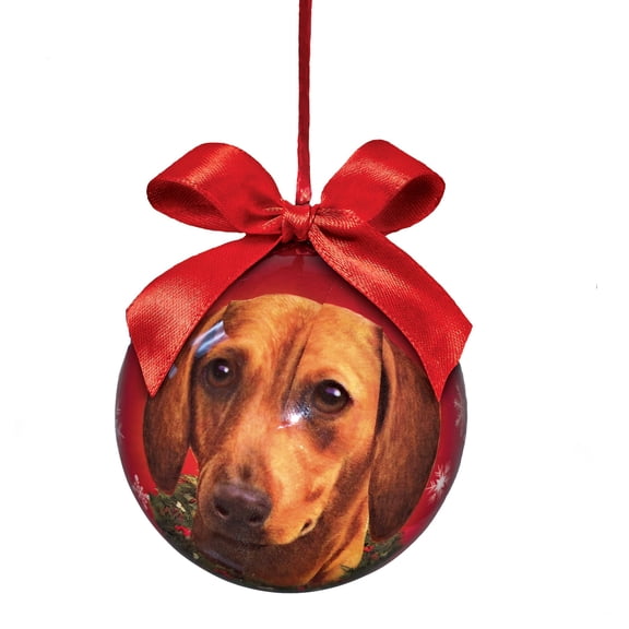 Gloss-Finish Dog Christmas Ball Tree Ornaments
