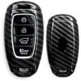 thumbnail image 1 of Gloss Finish Hard Shell Key Fob Cover Case, Compatible with 2018/2019-up Hyundai Kona Veloster Elantra GT Santa Fe Palisade 4-Button Smart Key Fob, 1 of 8