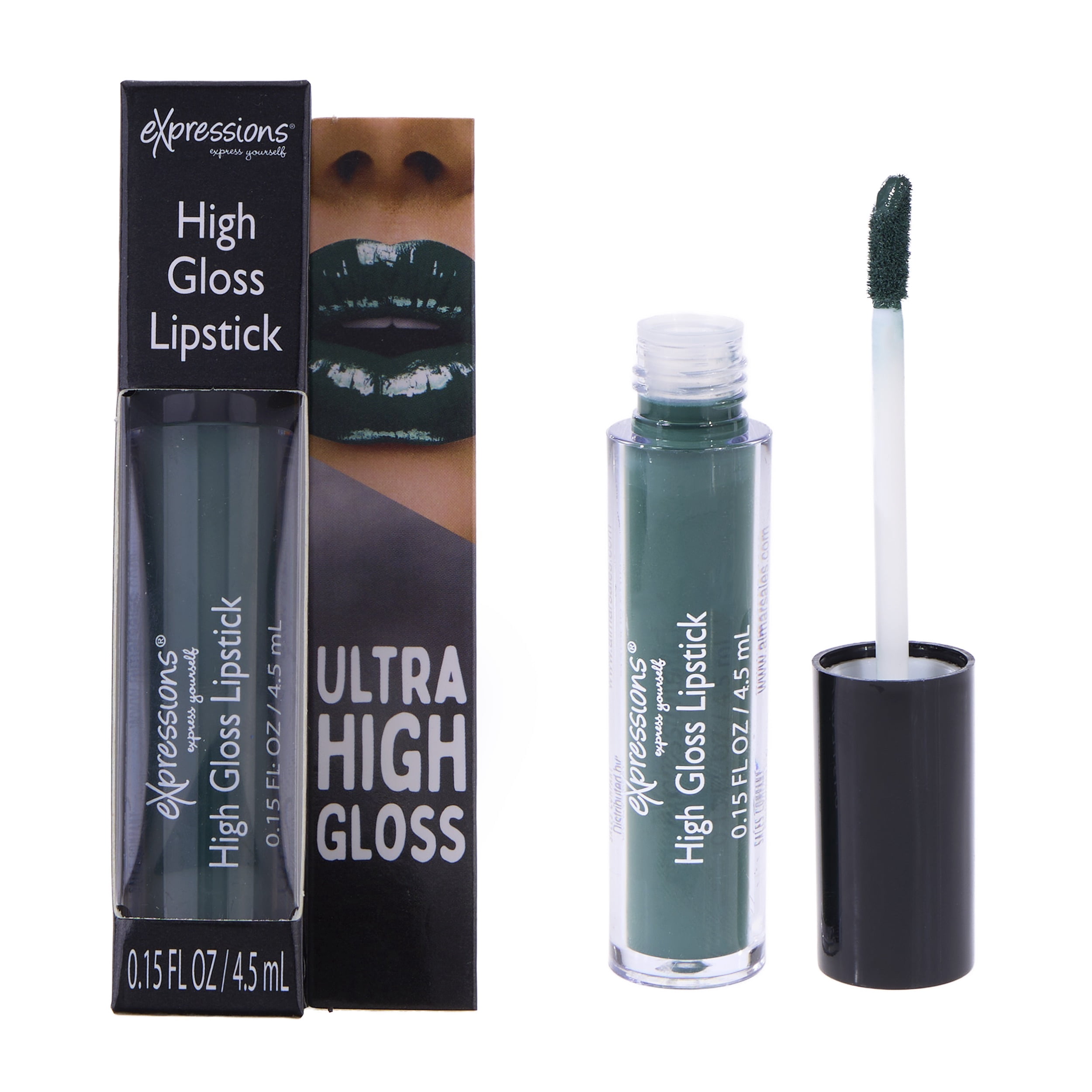 Expressions Ultra High Gloss Liquid Lipstick for Costume Makeup - Green