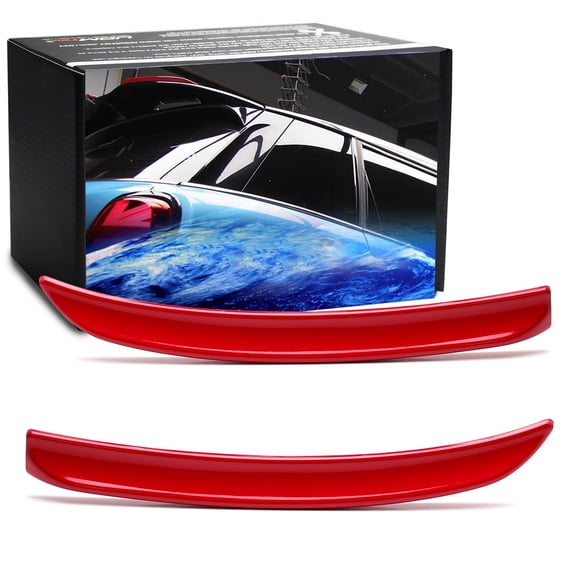 Gloss Red 2-Piece Mini Style Self-Adhesive Add-On Roof Spoiler Lips For Mini Cooper F55 F56 F54 F60 JCW Style Spoiler