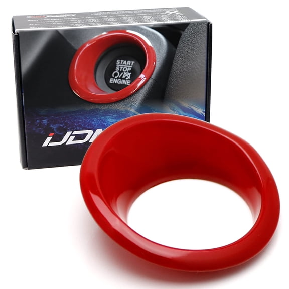 Gloss Red Finish Keyless Engine Push Starter Surrounding Trim/Cover For Jeep 2015-up Renegade