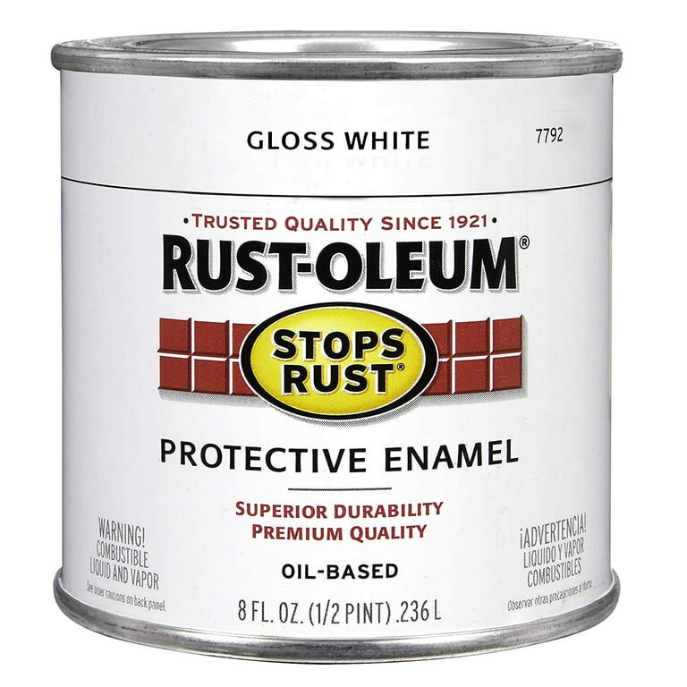 Gloss White Protective Enamel, 8 oz. 