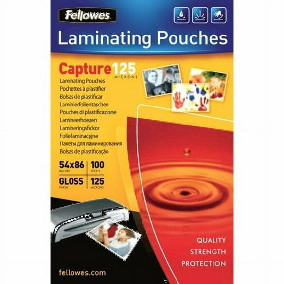 Glossy 125 Micron Card Laminating Pouch - 54x86mm