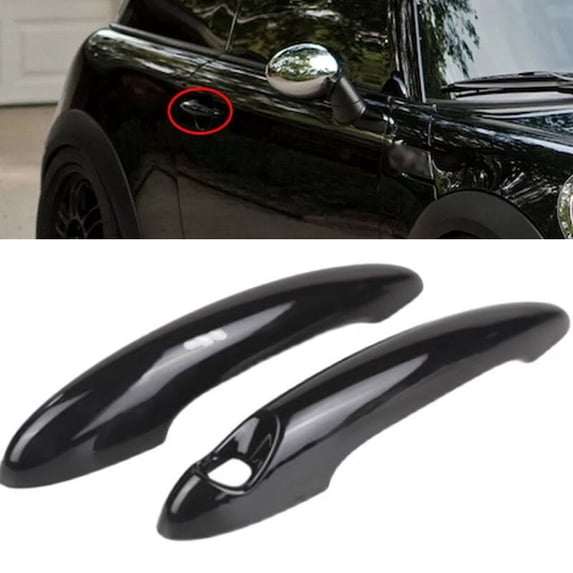 Glossy Black Door Handle Covers For MINI for Cooper S R50 R52 R55 R56 R59 R61