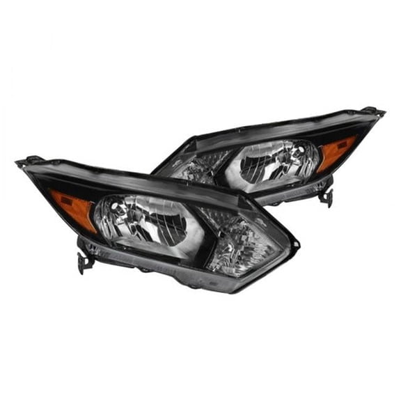 Glossy Black Euro Head Lights for 2015-2018 Honda HR-V