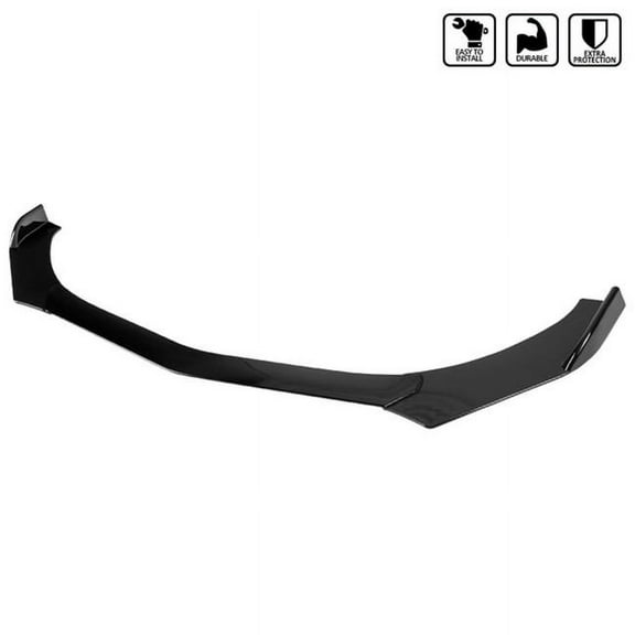 Glossy Black Front Bumper Lip