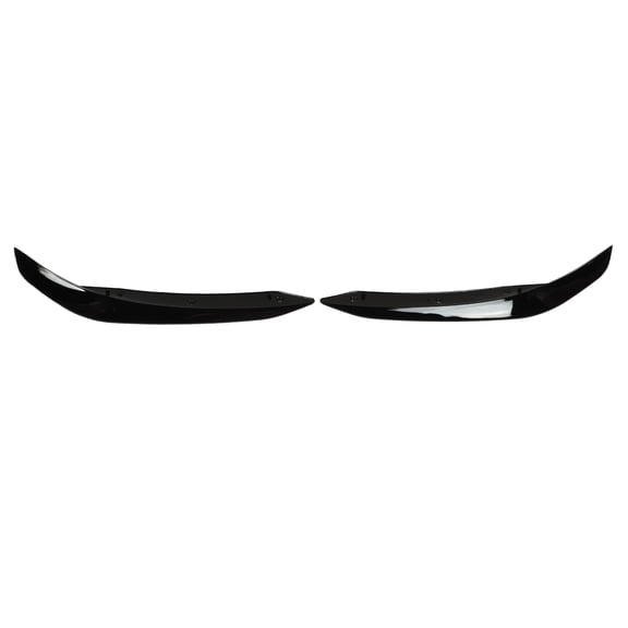 Glossy Black Front Bumper Side Spoiler Lip Wrap Splitter Replacement for Benz CLA-Class C118 AMG-Line CLA45 2019-2023
