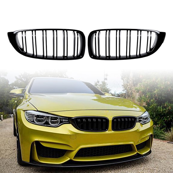 Glossy Black Grille Grill for BMW 4 Series M4 F80 F82 F83 F32 F33 F36 430i 428i 435i 440i 2014- 2020
