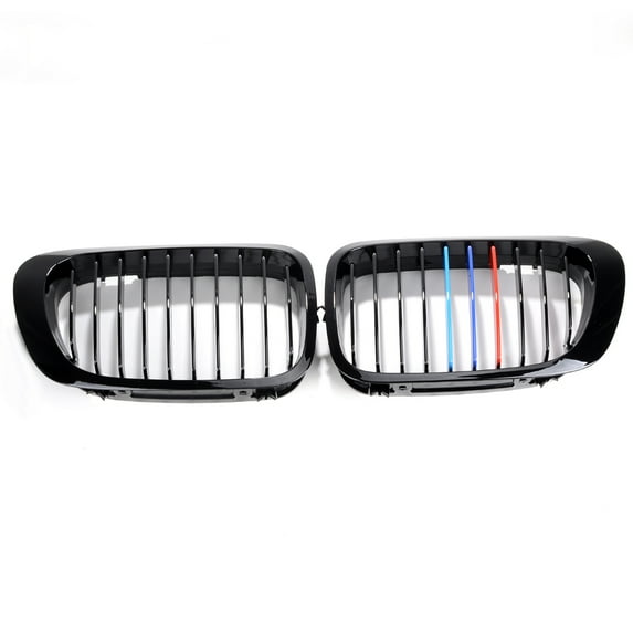 Glossy Black M-Color Kidney Grille Fit 1999-2002 BMW E46 2-Door 318is 323is 328is 318i 323i 328i 328Ci 323Ci 325Ci 330Ci