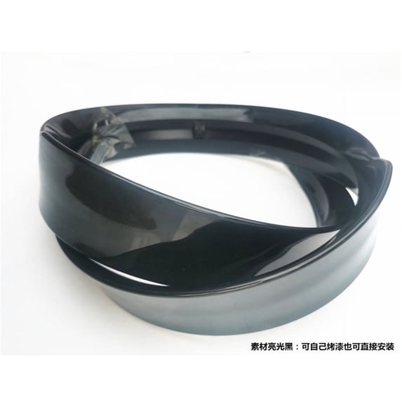 Glossy Black PU Car Rear Roof Lip Spoiler Tail Wing Cover Trim Sticker 115CM USA