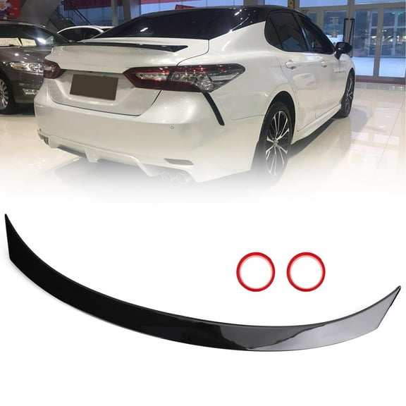 Glossy Black Rear Spoiler Wings Fit Toyota Camry LE SE XSE XLE 2018-2024