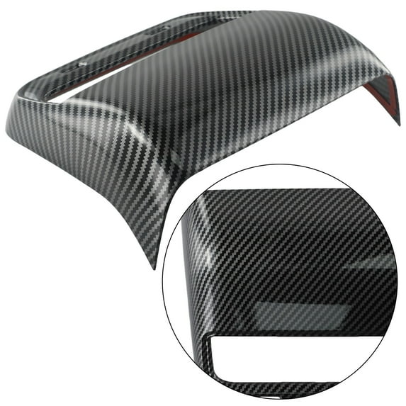 Glossy Carbon Fiber Rear Vent Outlet Cover Trim for Tesla for Model 3/Y 17-23