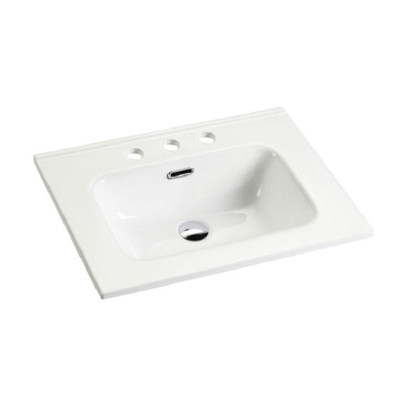 Glossy Ceramic Bathroom Sink | Enhances Bathroom Style with Minimalist Design | Durable Ceramic Build | Quick and Easy to Maintain