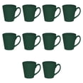 thumbnail image 1 of Glossy Ceramic Latte Coffee Mug 12 oz. Set of 10, Bulk Pack - Perfect for Tea, Espresso, Cappuccino, Hot Cocoa - Green, 1 of 5