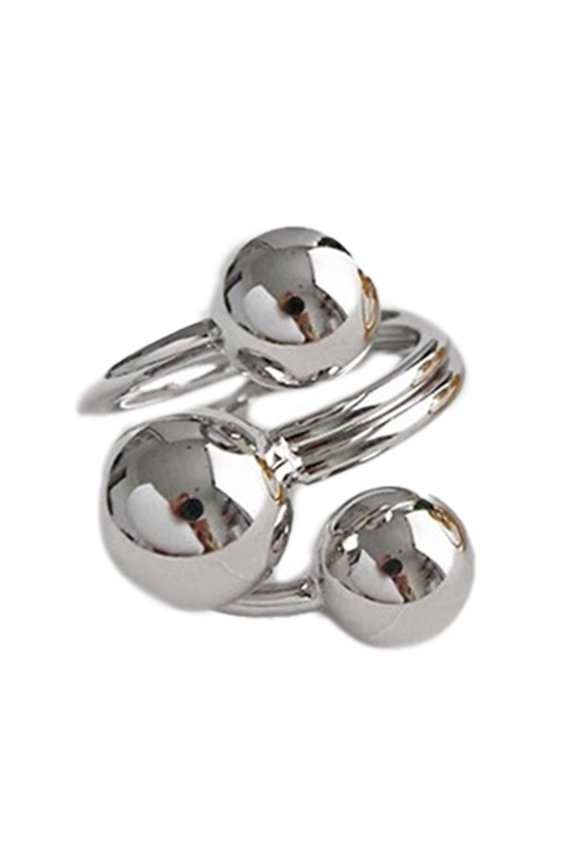 Glossy Circular Rings for Daily Fashion Statement Comfortable Adjustable Open Finger Rings Stylish Gift for Men and Women
