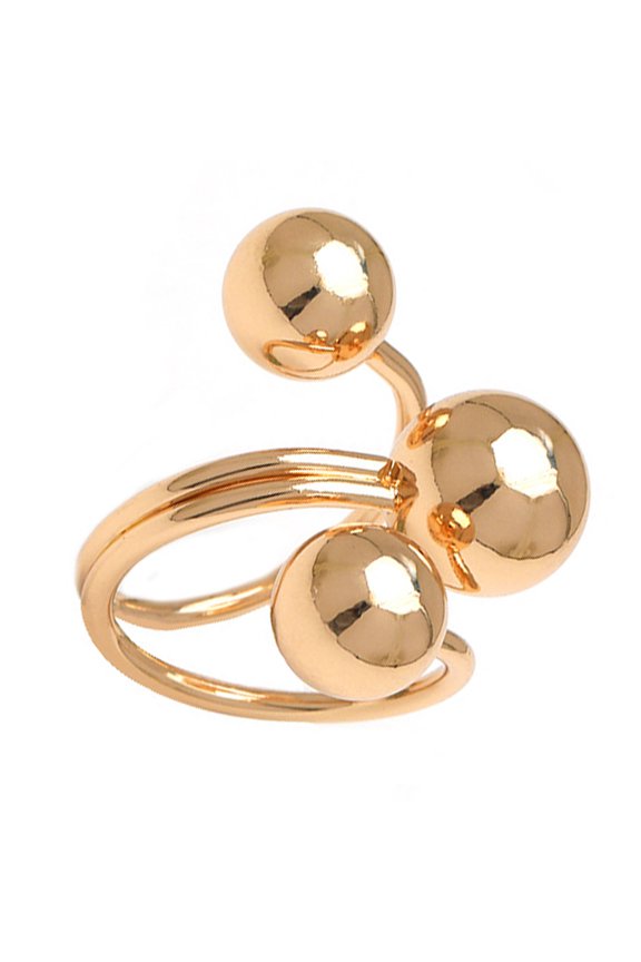Glossy Circular Rings for Daily Fashion Statement Comfortable Adjustable Open Finger Rings Stylish Gift for Men and Women