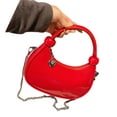thumbnail image 1 of Glossy Crossbody Purse With Detachable Chain Strap Women Fashion Shoulder Bag, 1 of 21