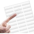 thumbnail image 1 of Glossy Crystal Clear Address Labels for Laser Printer, 1” X 2.5" Self Adhesive, 30 Labels per Sheet, 10 Letter Sheets Size Included, 300 Labels, Transparent Printable Rectangle Mail Shipping Labels, 1 of 7