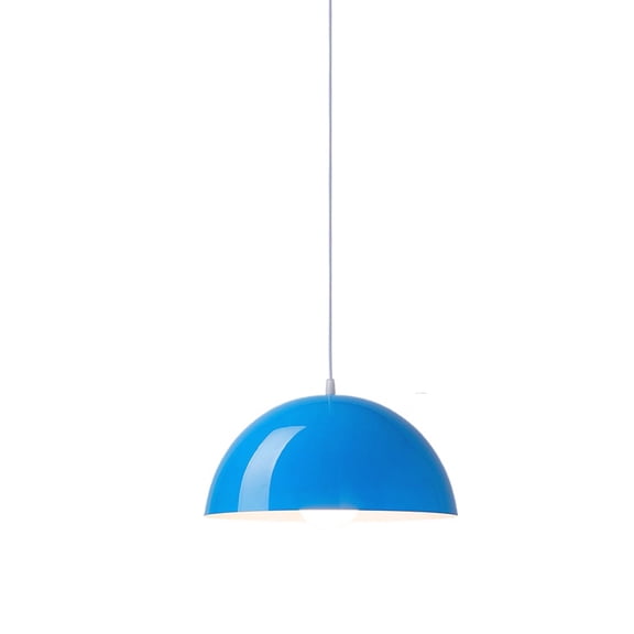 Glossy Dome Colorful Pendant Light Fixture, Minimalism Semicircle Metal Aluminum Pendant Lamp, Retro Ceiling Pendant Light, Pendant Lighting for Kitchen Island Dining Room Table
