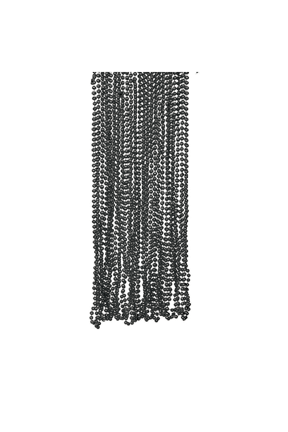 Glossy Finish Black Beads Necklace (4Dz) - Jewelry - 48 Pieces