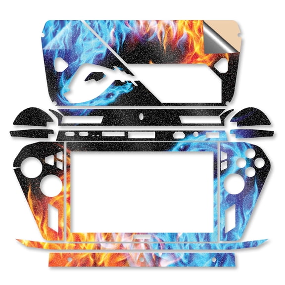 Glossy Glitter Gaming Skin Compatible With Asus ROG Xbox Ally X (2025) - Dueling Dragons - Premium 3M Vinyl Protective Wrap Decal Cover - Easy To Apply | Crafted in the USA by