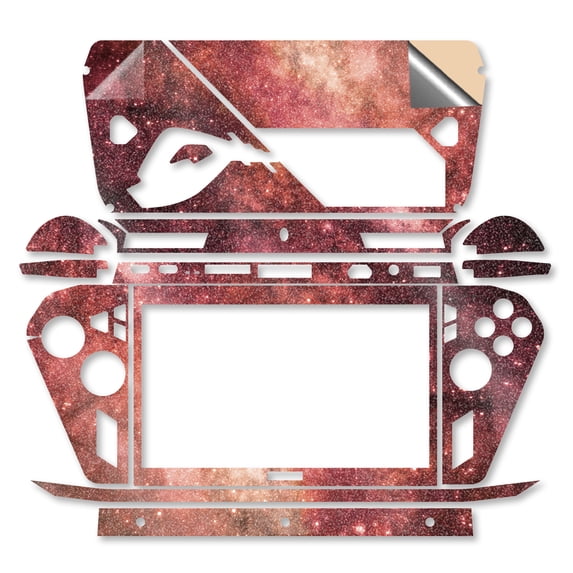 Glossy Glitter Gaming Skin Compatible With Asus ROG Xbox Ally X (2025) - Red Stars - Premium 3M Vinyl Protective Wrap Decal Cover - Easy To Apply | Crafted in the USA by MightySkins