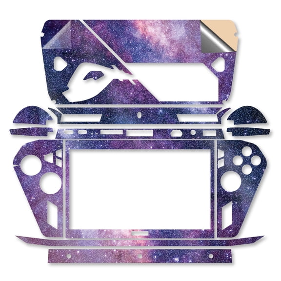 Glossy Glitter Gaming Skin Compatible With Asus ROG Xbox Ally X (2025) - Violet Stars - Premium 3M Vinyl Protective Wrap Decal Cover - Easy To Apply | Crafted in the USA by MightySkins