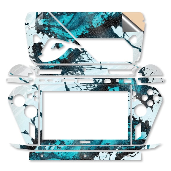 Glossy Glitter Gaming Skin Compatible With Asus ROG Xbox Ally X (2025) - Wild Splash - Premium 3M Vinyl Protective Wrap Decal Cover - Easy To Apply | Crafted in the USA by MightySkins