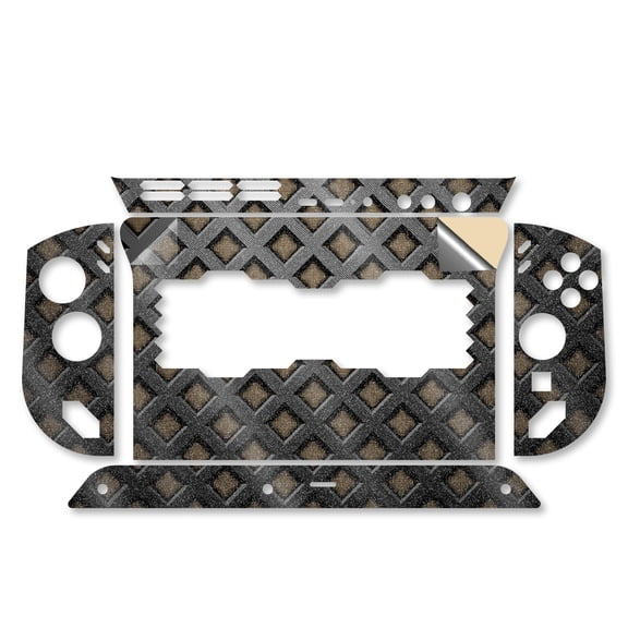 Glossy Glitter Gaming Skin Compatible With Lenovo Legion Go S (2025) - Black Wall - Premium 3M Vinyl Protective Wrap Decal Cover - Easy To Apply | Crafted in the USA by MightySkins