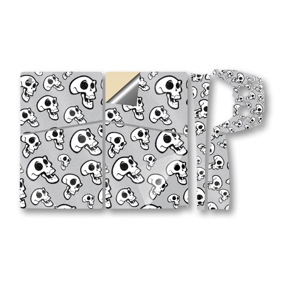 Glossy Glitter Gaming Skin Compatible With Sony PlayStation 5 Pro Bundle - Laughing Skulls - Premium 3M Vinyl Protective Wrap Decal Cover - Easy To Apply | PS5 Skin Crafted in the USA