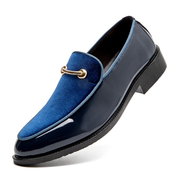 Glossy Horsebit Loafer Dress Shoes