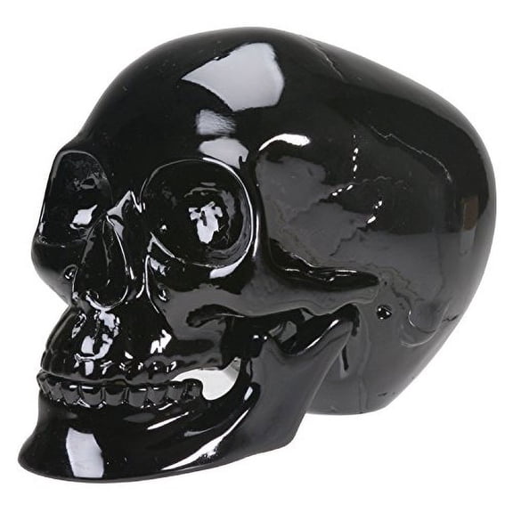 Glossy Human Skull Halloween Figurine Gothic Skeleton Decoration New