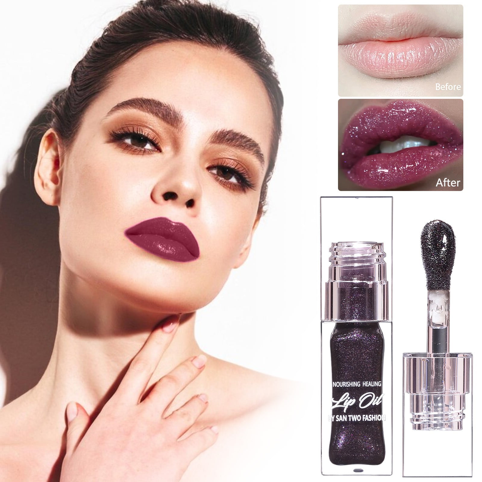 Glossy Lip Color, Rich & Velvety Lip Glaze, Intense Pigmentation