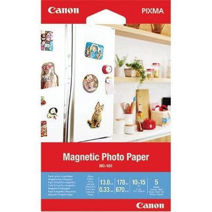 Glossy Magnetic Photo Paper, 13 mil, 4 x 6, White, 5 Sheets/Pack Glossy Magnetic Photo Paper, 13 mil, 4 x 6, White, 5 Sheets/Pack