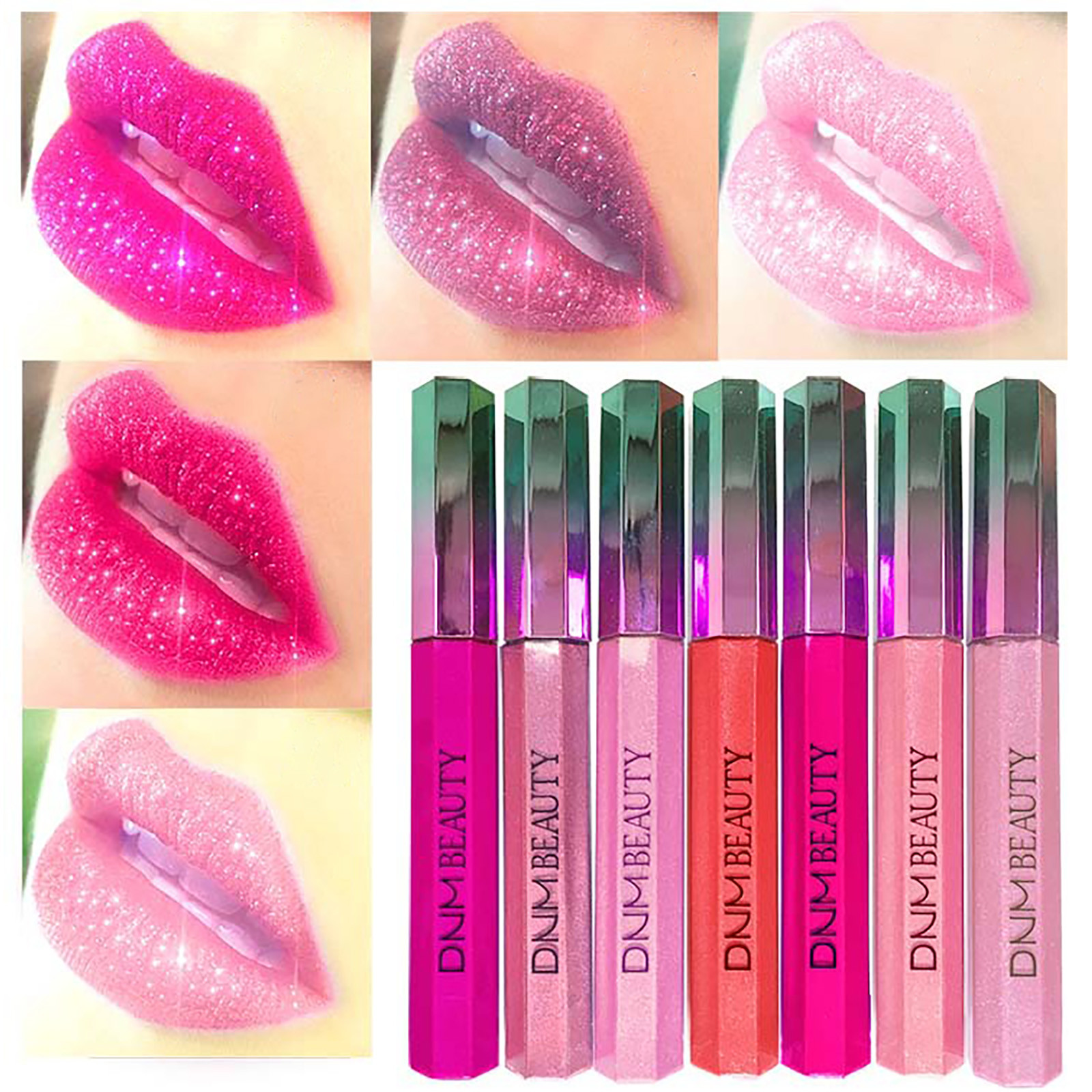 Glossy Matte Lipstick, 12 Color Liquid Glaze, Long-Lasting Finish ...