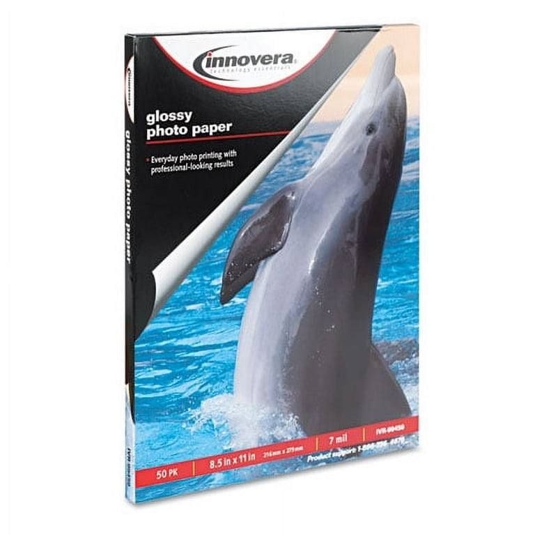 Everyday Photo Paper, 8 mil, 8.5 x 11, Glossy White, 50/Pack Everyday Photo Paper, 8 mil, 8.5 x 11, Glossy White, 50/Pack