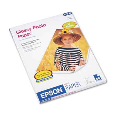 Glossy Photo Paper, 9.4 mil, 8.5 x 11, Glossy White, 100/Pack Glossy Photo Paper, 9.4 mil, 8.5 x 11, Glossy White, 100/Pack