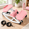Glossy Pink Side-To-Side Rocking Stepper Machine for Home Fitness ...