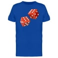 thumbnail image 1 of Glossy Red Dices T-Shirt Men -Image by Shutterstock, Male Medium, 1 of 2
