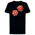 thumbnail image 1 of Glossy Red Dices T-Shirt Men -Image by Shutterstock, Male x-Large, 1 of 2