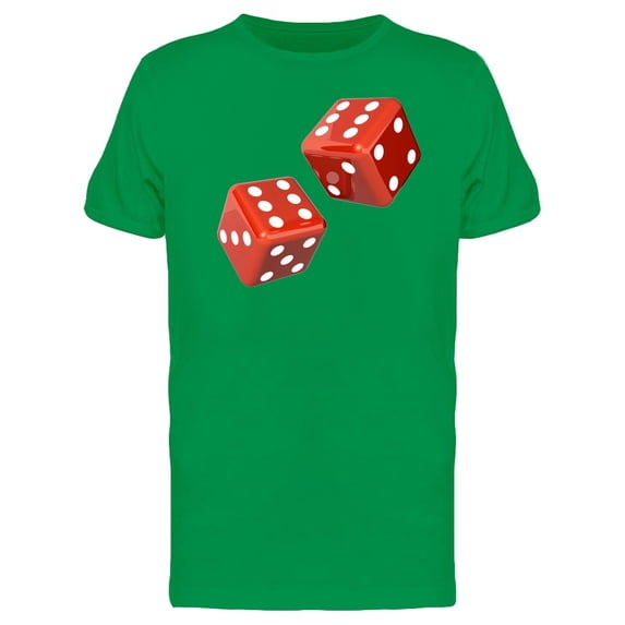 Glossy Red Dices Tee Men's -Image by Shutterstock