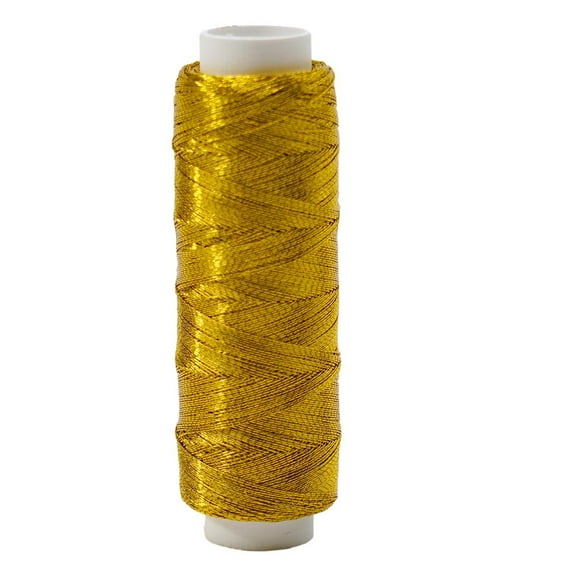 Glossy Silver and Gold Embroidery Thread for Diy Knitting and Sewing Making Gold Thread