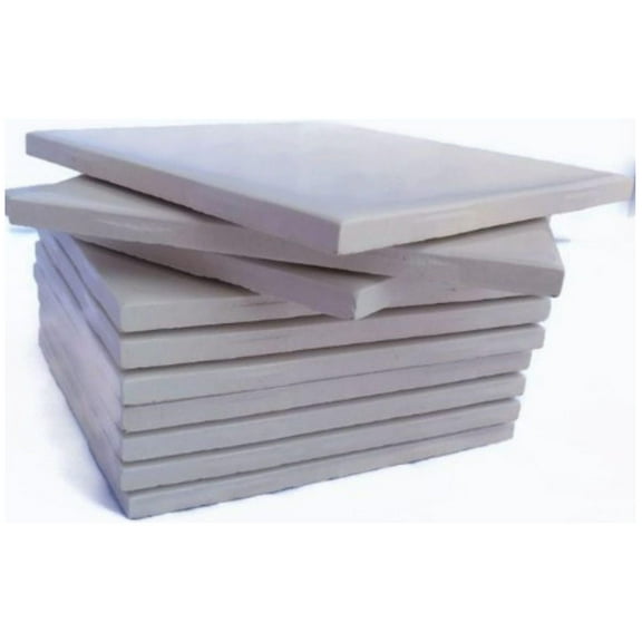 Glossy White Glazed Ceramic 6" x 6" x 1/4" Tiles - Pack of 10 Plus Full Color : How To Paint & Install Bathroom Tiles