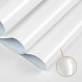 thumbnail image 1 of Glossy White Stickers Vinyl Self Adhesive Waterproof Oil Proof Sticker Kitchen Counter Panels Furniture Renovation Wallpaper, 1 of 9